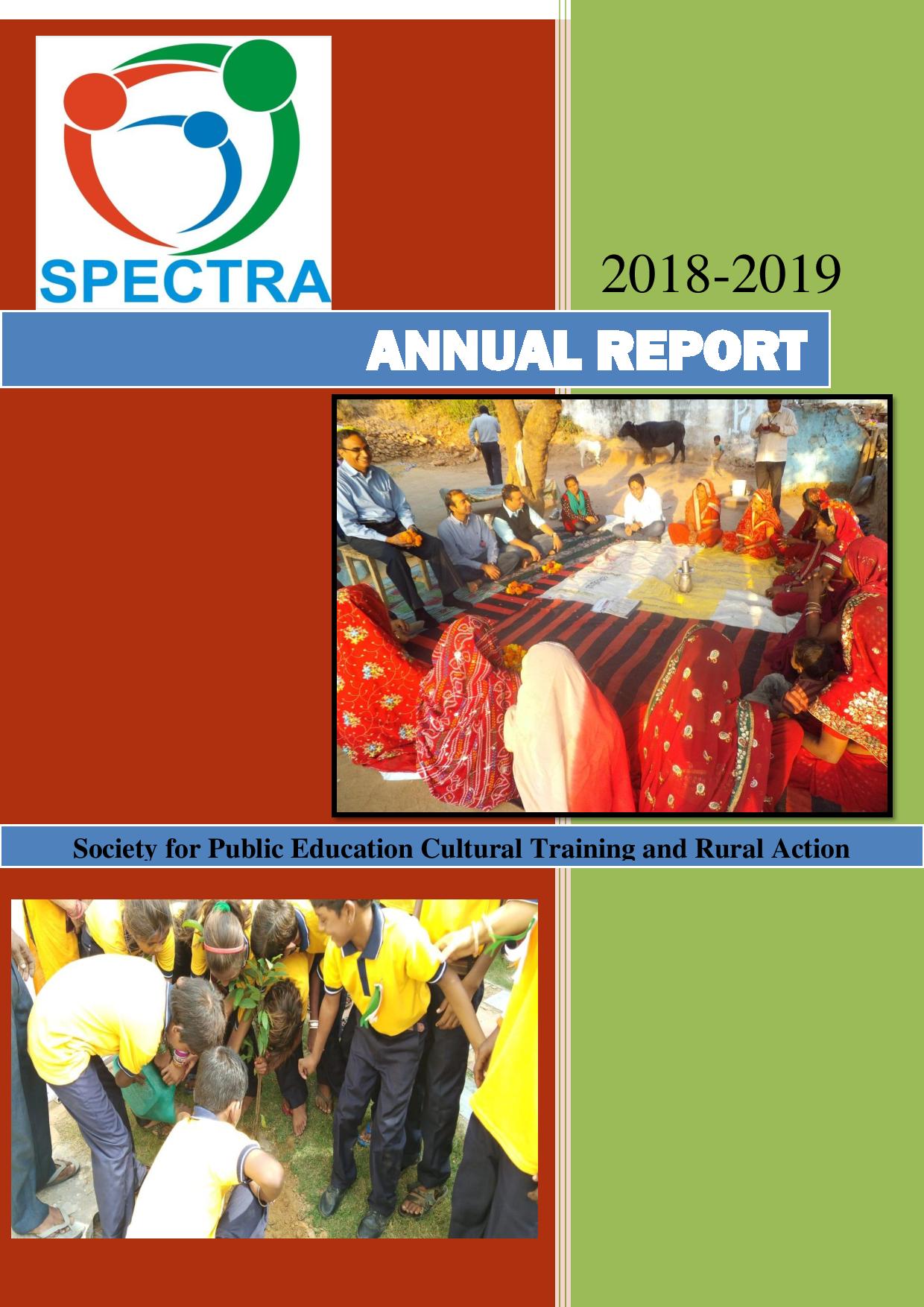 Spectra Annual Report- 2018-2019